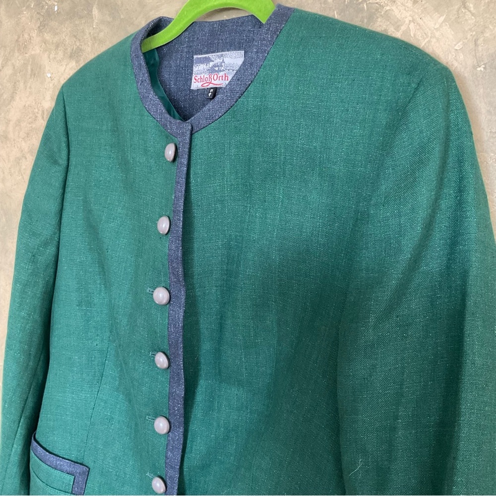 Vintage Schloss Orth | Austrian Linen Blazer | M - Picture 3 of 9
